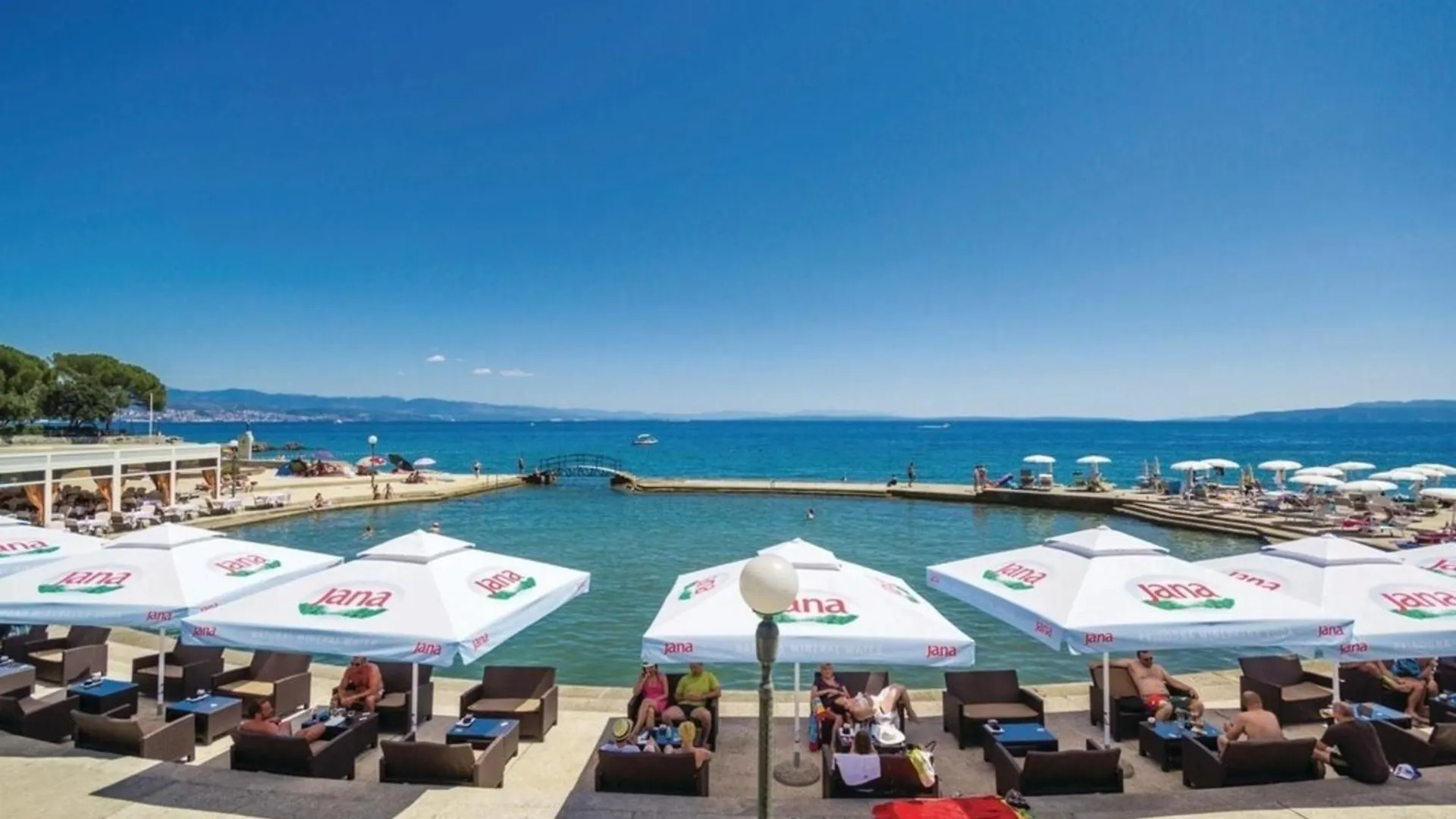 Villablu2 Doppelhaushaelfte Fantastic Seaview, Pool Zagorje Holiday home
